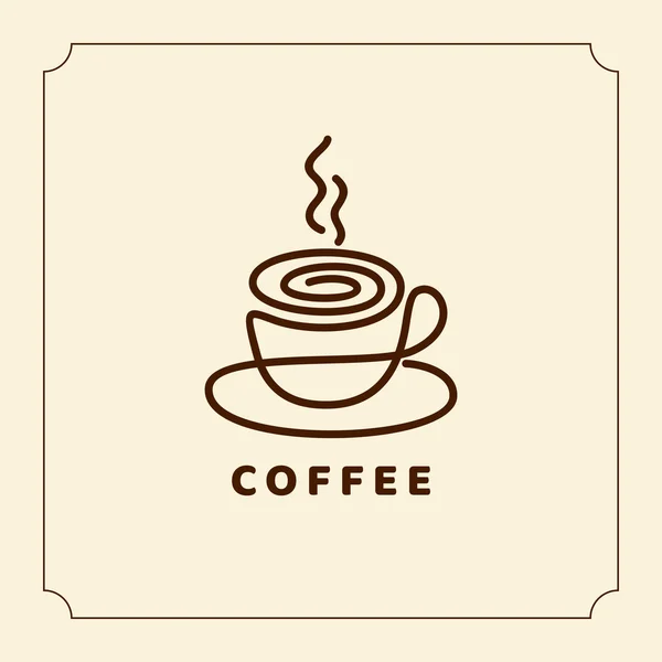 コーヒーのデザイン テンプレート — ストックベクタ