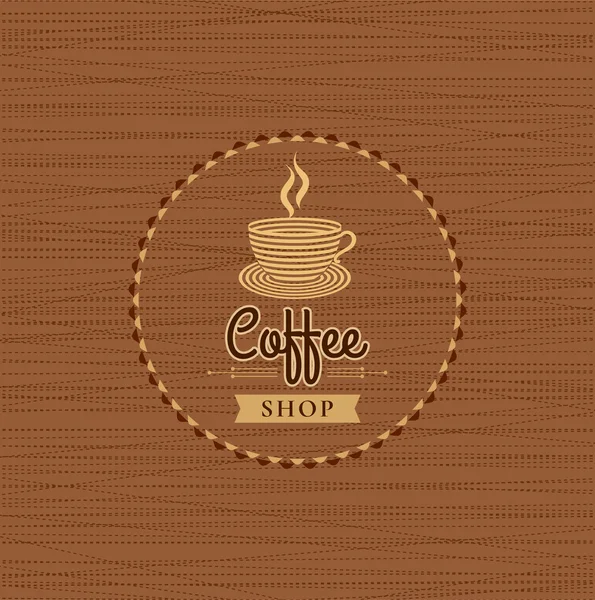 Kaffe formgivningsmall — Stock vektor