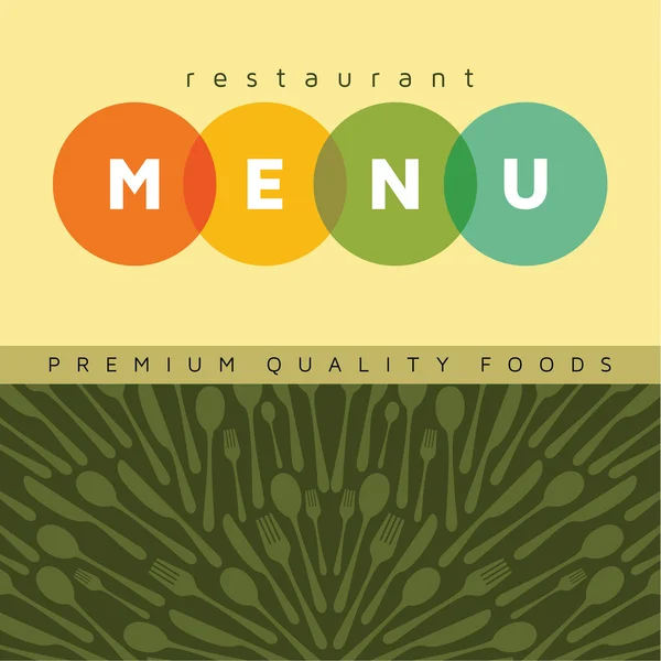 Restaurante Menú Diseño de tarjetas — Vector de stock
