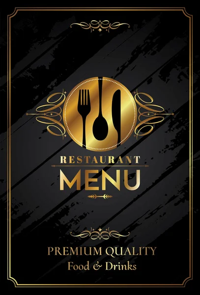 Restaurante Menú Diseño de tarjetas — Vector de stock