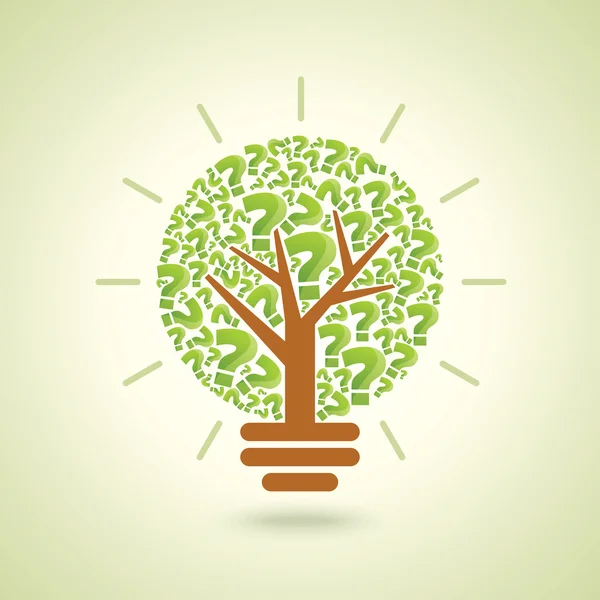 Una idea medioambiental creativa . — Vector de stock