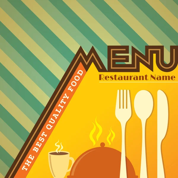 Restaurant menu card design — Stock Vector