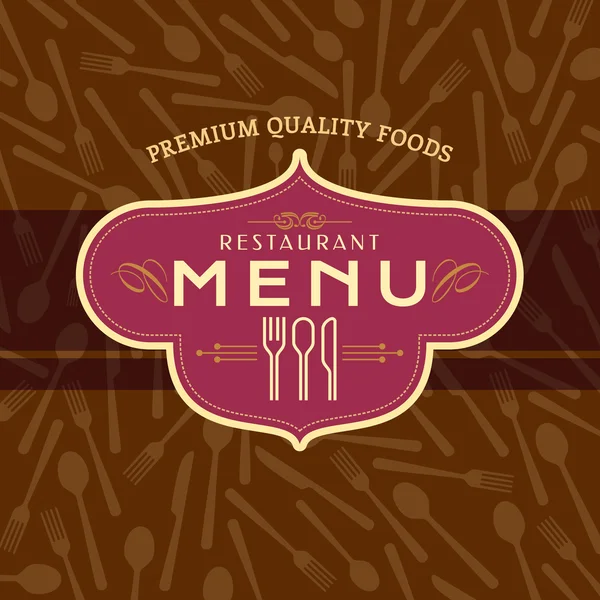 Carte de menu restaurant Design — Image vectorielle