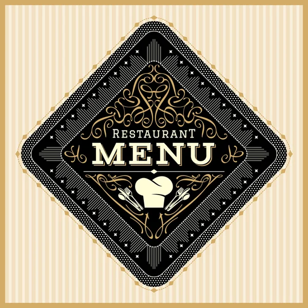 Restaurante Menú Diseño de tarjetas — Vector de stock