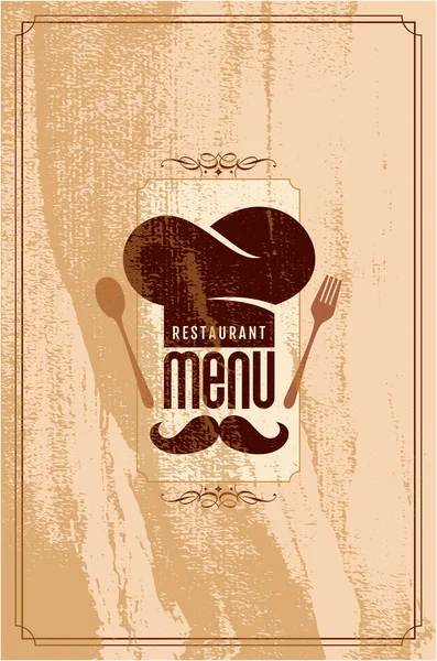 Restaurant menu card design — Stock Vector