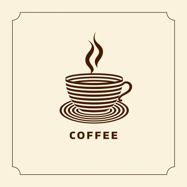 コーヒーのデザイン テンプレート — ストックベクタ