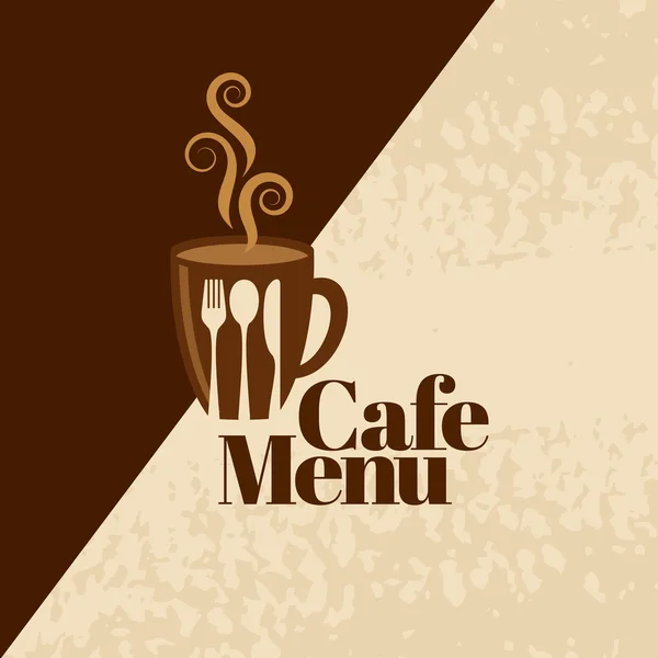 Plantilla de diseño café — Archivo Imágenes Vectoriales