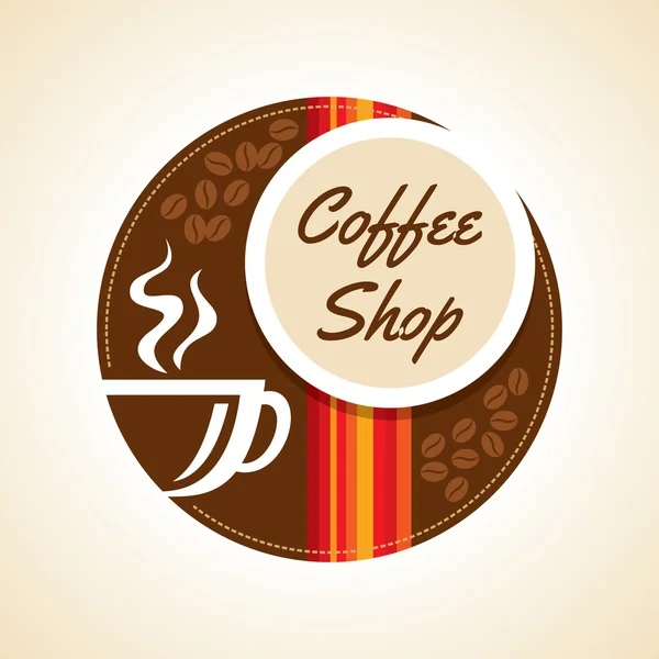 Coffee design template — Stock Vector