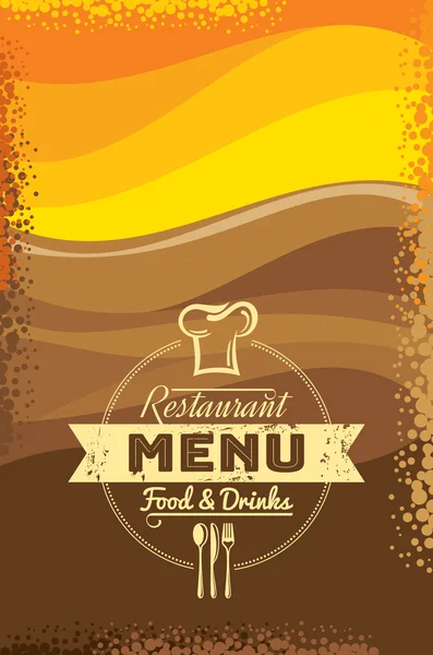 Restaurante Menú Diseño de tarjetas — Vector de stock