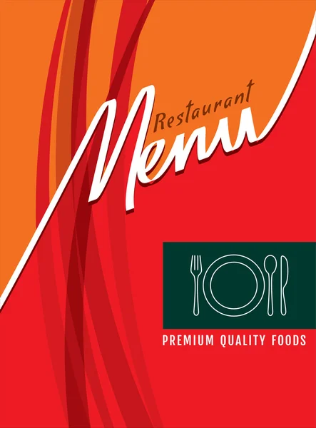 Projekt karta menu restauracji — Wektor stockowy