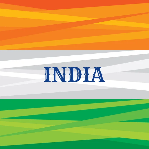 Nationale vlag van India — Stockvector