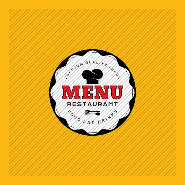 Restaurant menu card design — Stock Vector