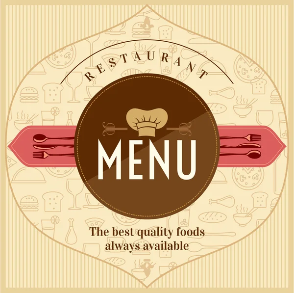 Дизайн карт меню ресторану — стоковий вектор