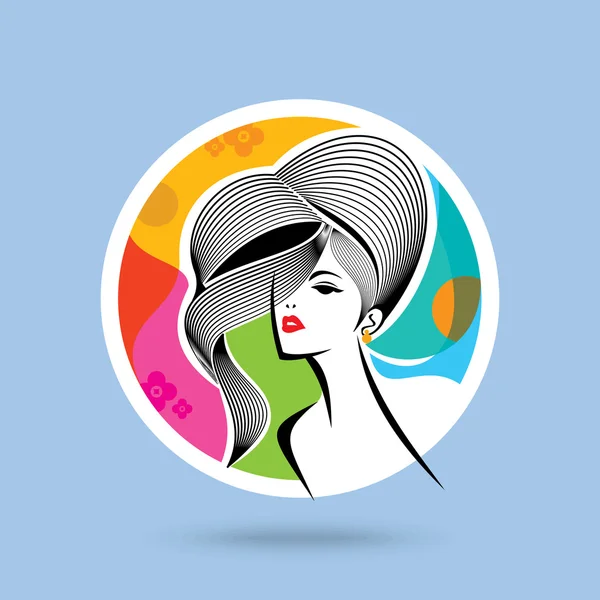 Mujer diseño de moda — Vector de stock