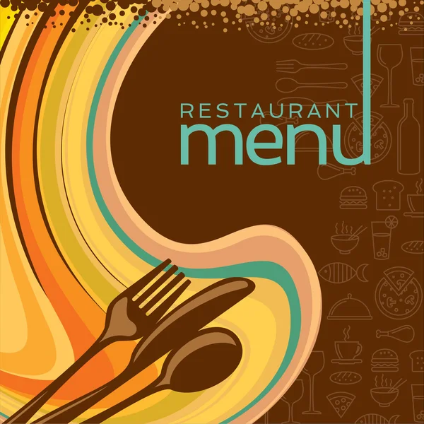 Projekt karta menu restauracji — Wektor stockowy