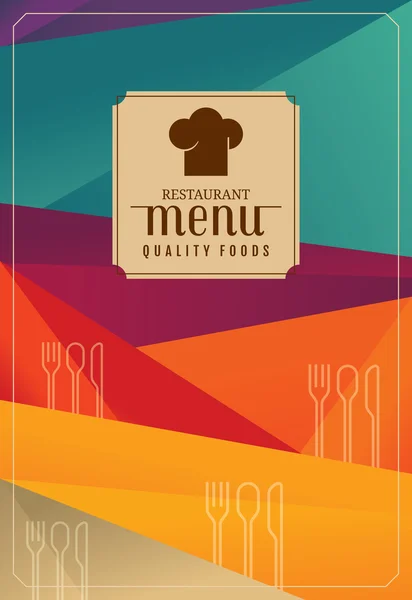 Restaurace menu card design. — Stockový vektor