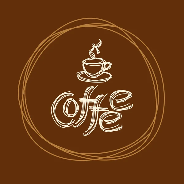 Plantilla de diseño café — Archivo Imágenes Vectoriales