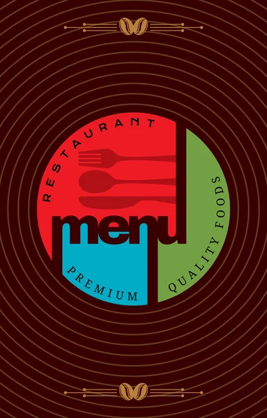 Restaurant menu kaart ontwerp. — Stockvector