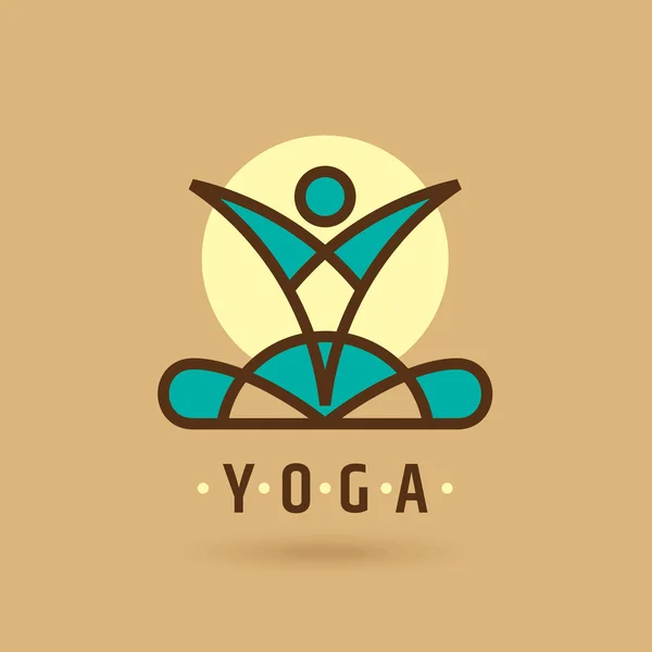 Ilustración de yoga / spa . — Vector de stock