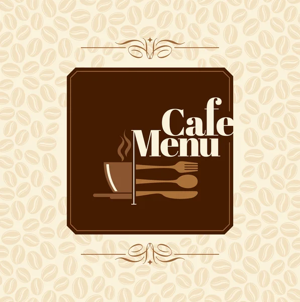 Plantilla de diseño café — Vector de stock