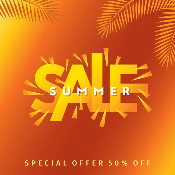 Banner de venda de verão —  Vetores de Stock