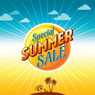 Summer Sale banner  clipart