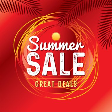 Summer Sale banner clipart