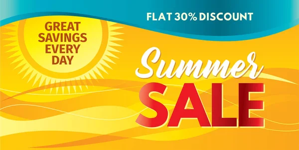 Summer Sale banner — Stock Vector