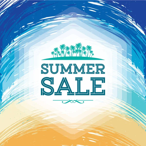 Banner de venta de verano — Vector de stock