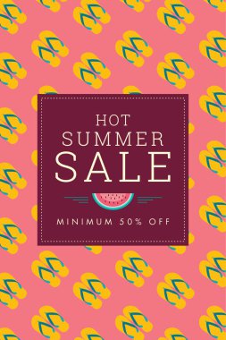 yaz indirimi afiş tasarım şablonu