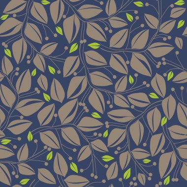 bitkiler ile soyut doğası desen