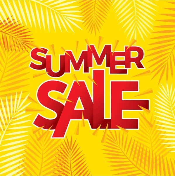 Summer Sale banner design template — Stock Vector