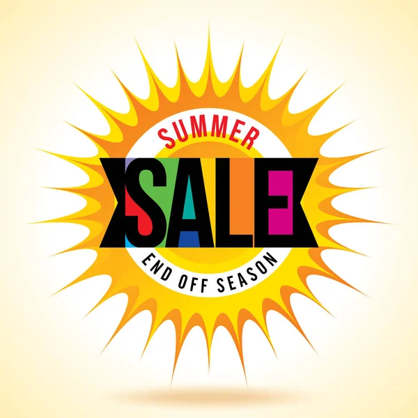 Sommar försäljning banner design mall — Stock vektor