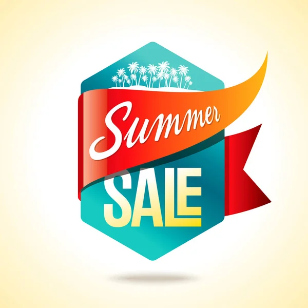 Summer Sale banner design template — Stock Vector