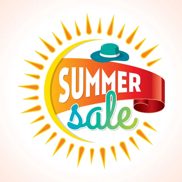 Summer Sale banner design template — Stock Vector