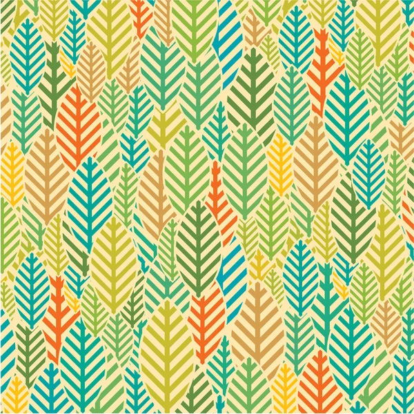 Patrón de naturaleza abstracta con plantas — Vector de stock