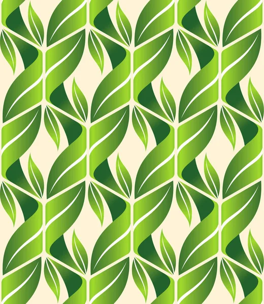 Modèle abstrait de la nature avec des plantes — Image vectorielle