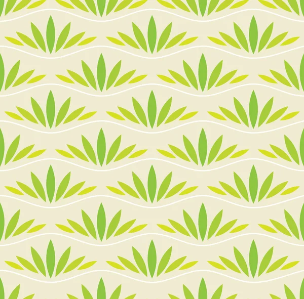 Patrón de naturaleza abstracta con plantas — Vector de stock