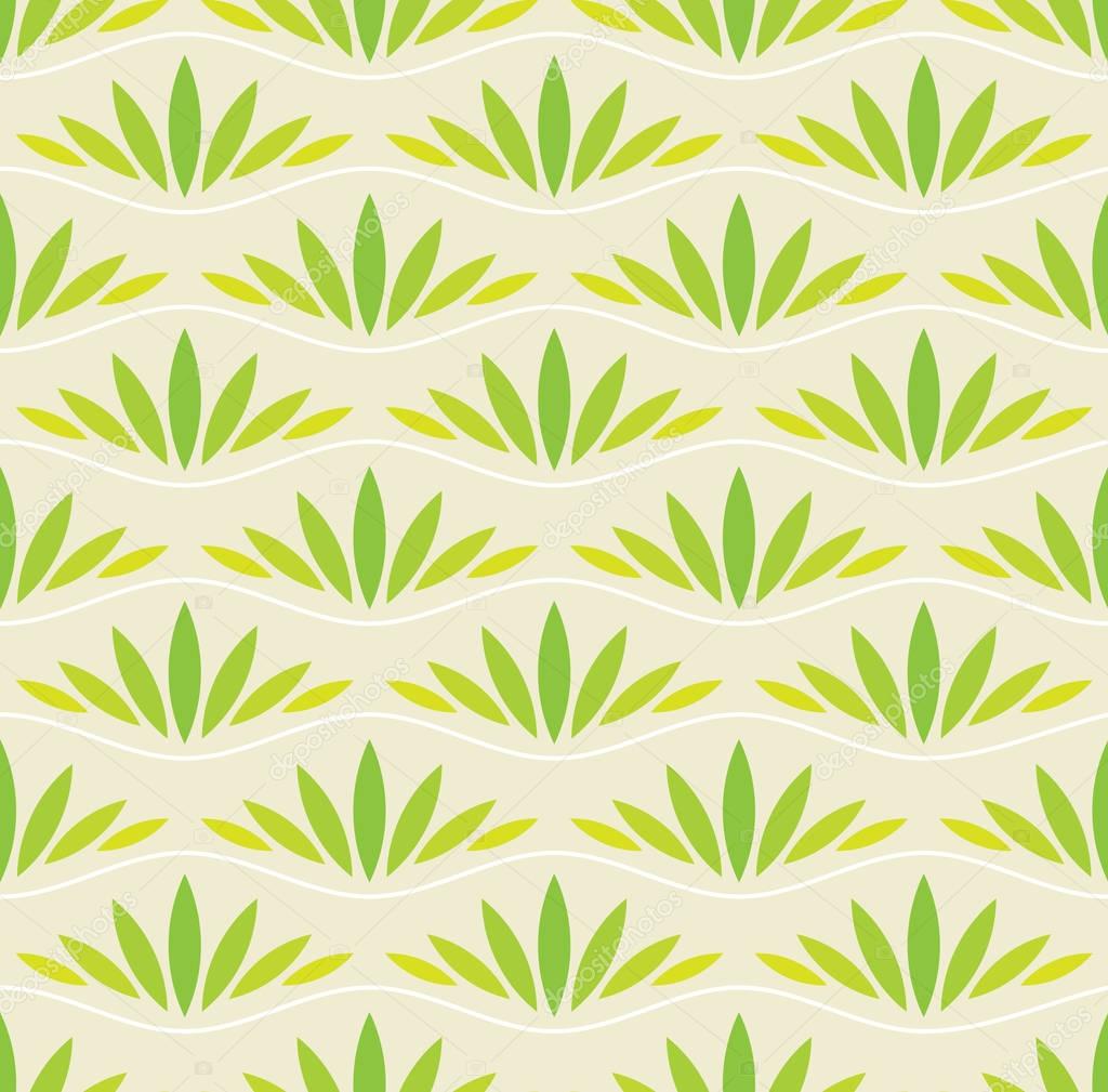 Abstract Nature Pattern with plants