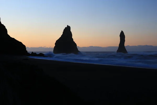 Île Landschaft Atlantik Insel Wasserfall Dyrhlaey Reynisfjara Vik Myrdal Kirkjufjara — Photo