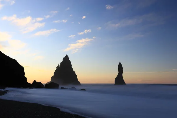 Island Landschaft Atlantik Insel Wasserpád Dyrhlaey Reynisfary Vik Myrdal Kirkjufjary — Stock fotografie