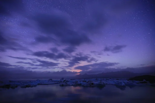 Island Landschaft Atlantik Insel Wasserpád Jkulsarlon — Stock fotografie