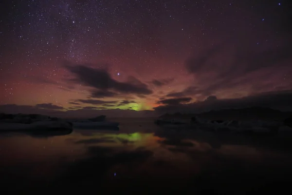 Wyspa Landschaft Atlantik Insel Wasserfall Jkulsarlon — Zdjęcie stockowe