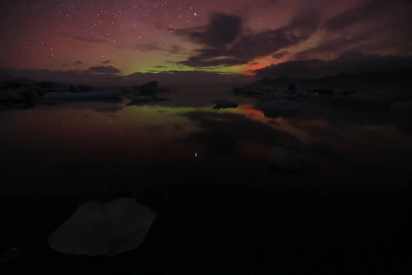 Island Landschaft Atlantik Insel Wasserpád Jkulsarlon — Stock fotografie