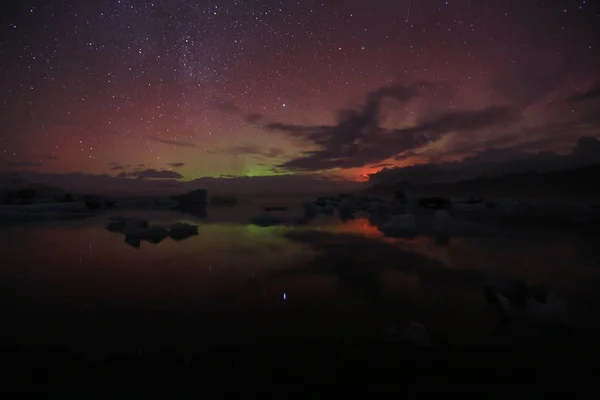 Wyspa Landschaft Atlantik Insel Wasserfall Jkulsarlon — Zdjęcie stockowe