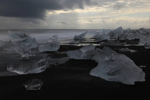 Island Landschaft Atlantik Insel Wasserfall Jkulsarlon — Stock Fotó