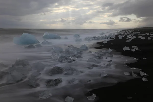 Island Landschaft Atlantik Insel Wasserfall Jkulsarlon — Stock Fotó