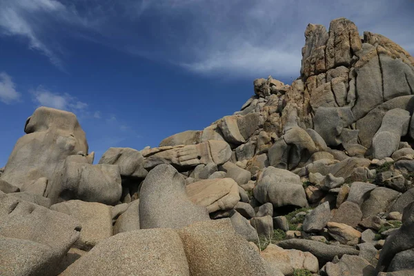 Sardinien Insel Mittelmeer Strand Wasser Meer Sand Bucht — Stockfoto