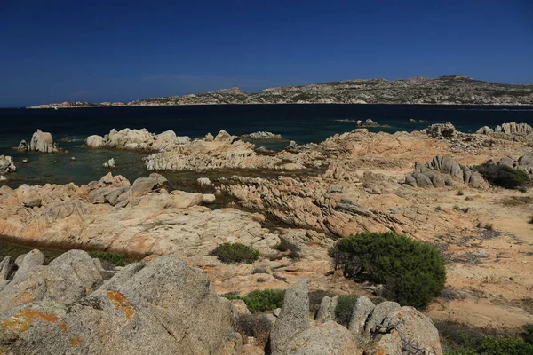 Sardo Insel Mittelmeer Strand Wasser Meer Sabbia Bucht — Foto Stock