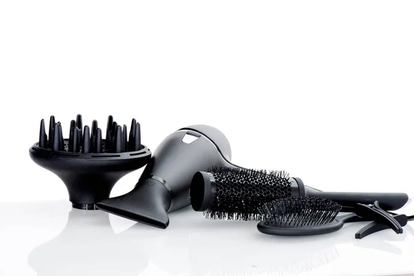 Secador de cabelo e ferramentas — Fotografia de Stock